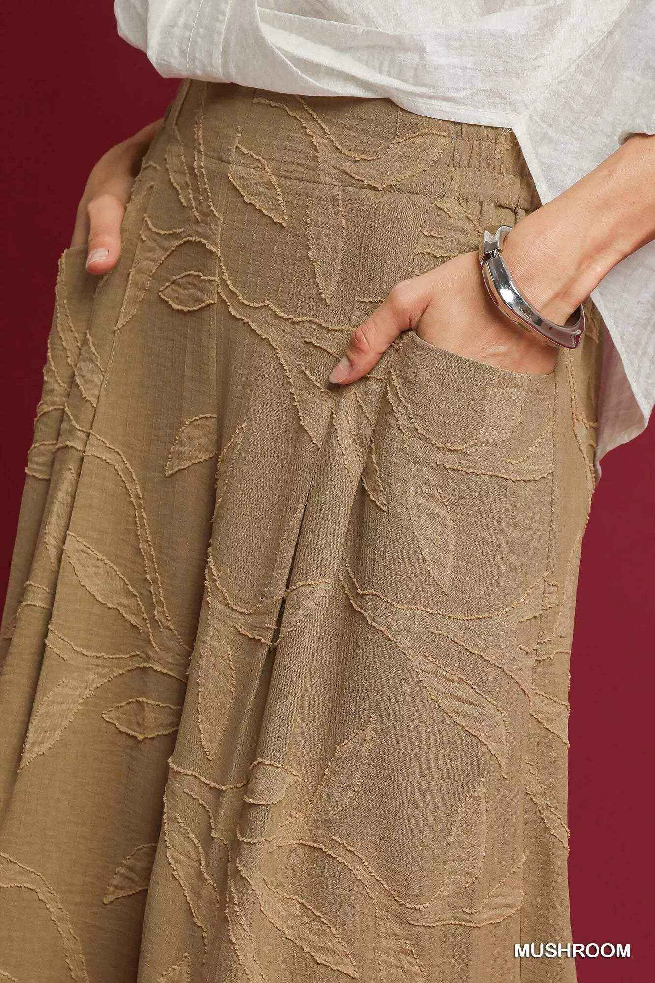 Umgee Jacquard Wide-Leg Pants - Trendsi - Flyclothing LLC