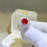 2 Carat Moissanite 925 Sterling Silver Ring - Trendsi