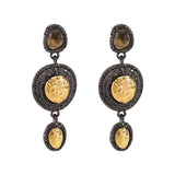 Vintage-Inspired Dangle Earrings with Gold Accents - Trendsi - Flyclothing LLC