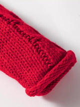 Contrast Trim Textured Knit Drawstring Hooded Sweater - Trendsi - Flyclothing LLC