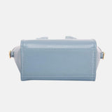 David Jones Small Handbag with Embossed Pattern Handles - Trendsi - Flyclothing LLC