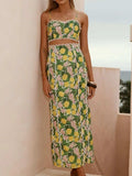 Printed Cami and Maxi Skirt Set - Trendsi - Flyclothing LLC
