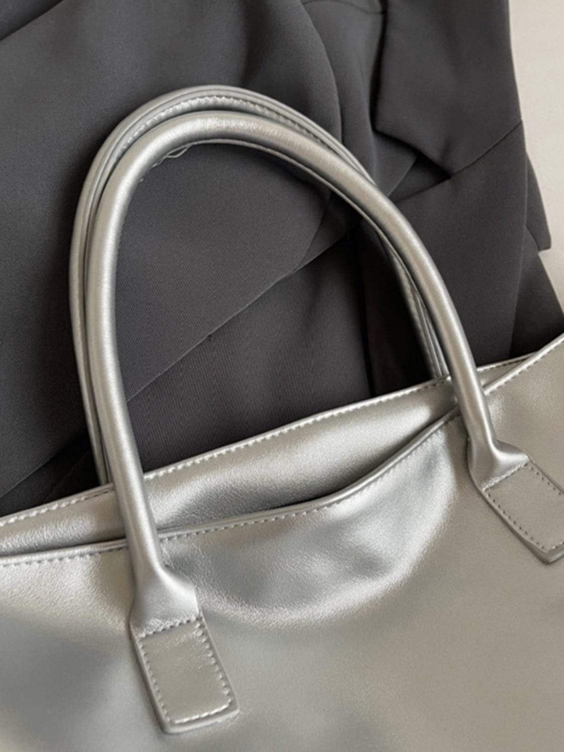 BETTER LIFE PU Leather Tote Bag - Trendsi - Flyclothing LLC