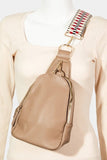 Fame Single Strap Faux Leather Sing Bag - Trendsi