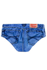 The Daytona Dong Sarong | Denim Print Swim Brief - Shinesty
