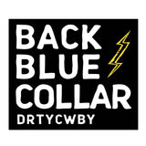 Back Blue Collar Decal - DIRTY COWBOY USA - Flyclothing LLC