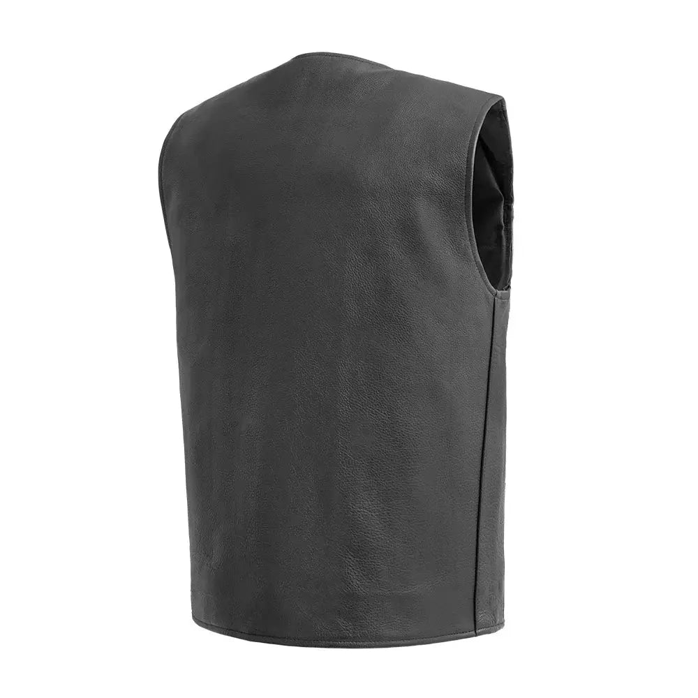 Badlands Men's Motorcycle Leather Vest - First Manufacturing Company - Flyclothing LLC