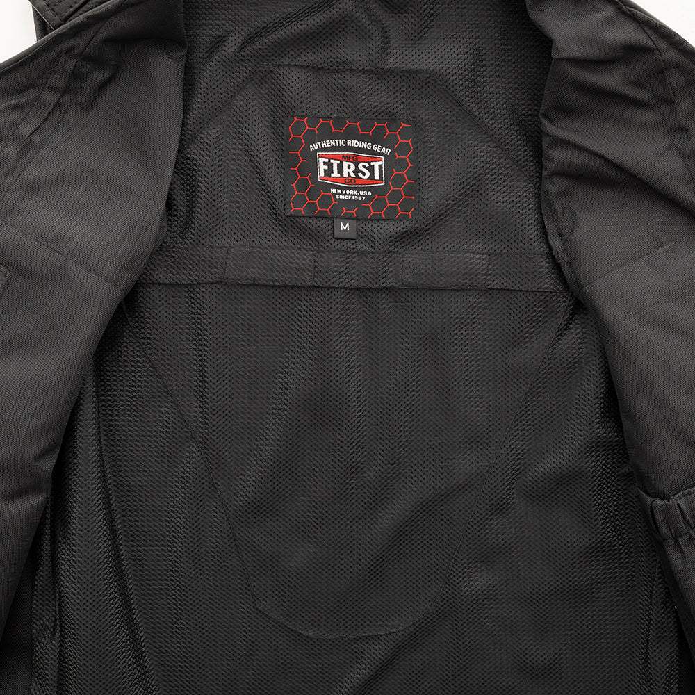 Badlands Men's Motorcycle Leather Vest - First Manufacturing Company - Flyclothing LLC