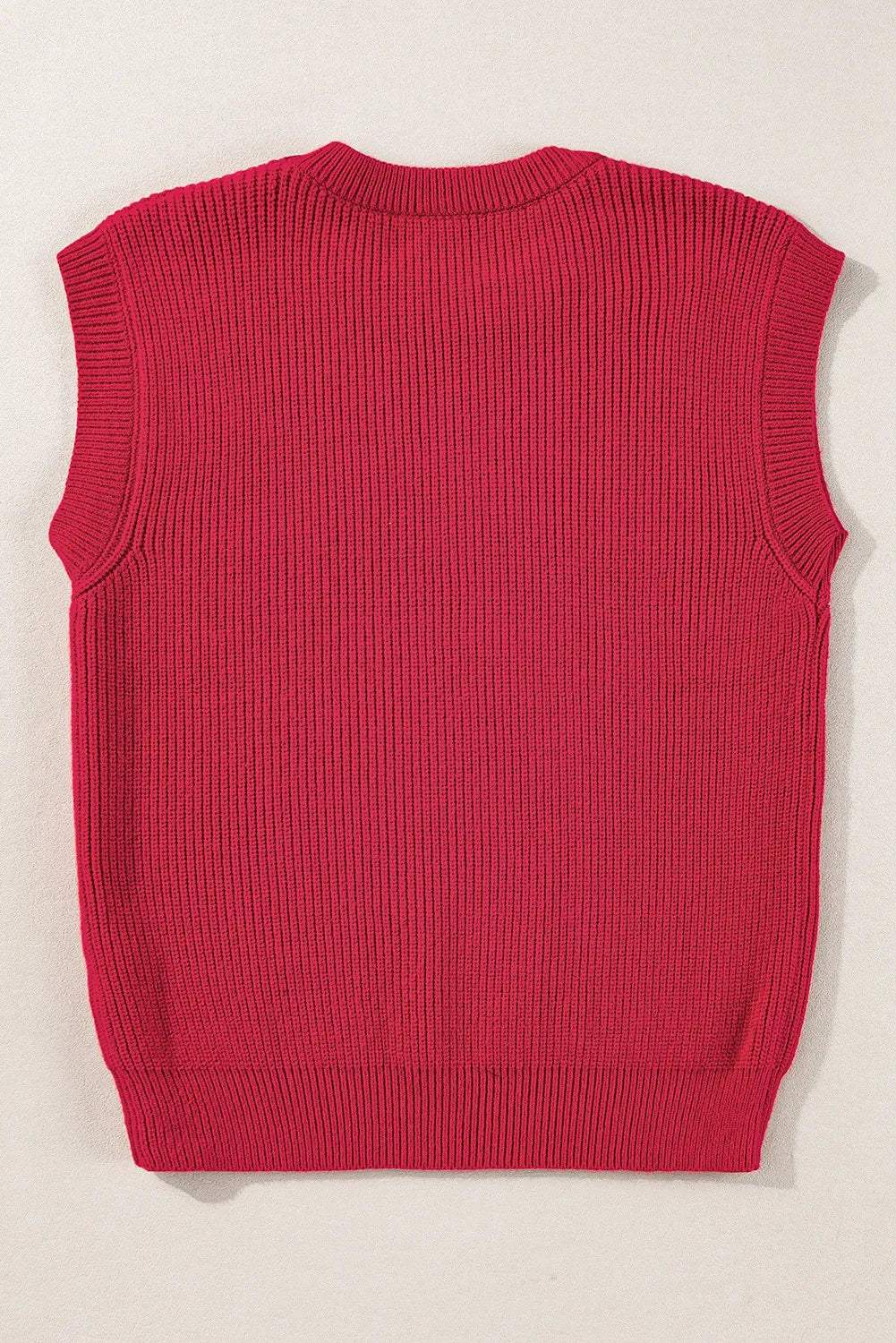 GAME DAY Round Neck Sweater Vest - Trendsi - Flyclothing LLC