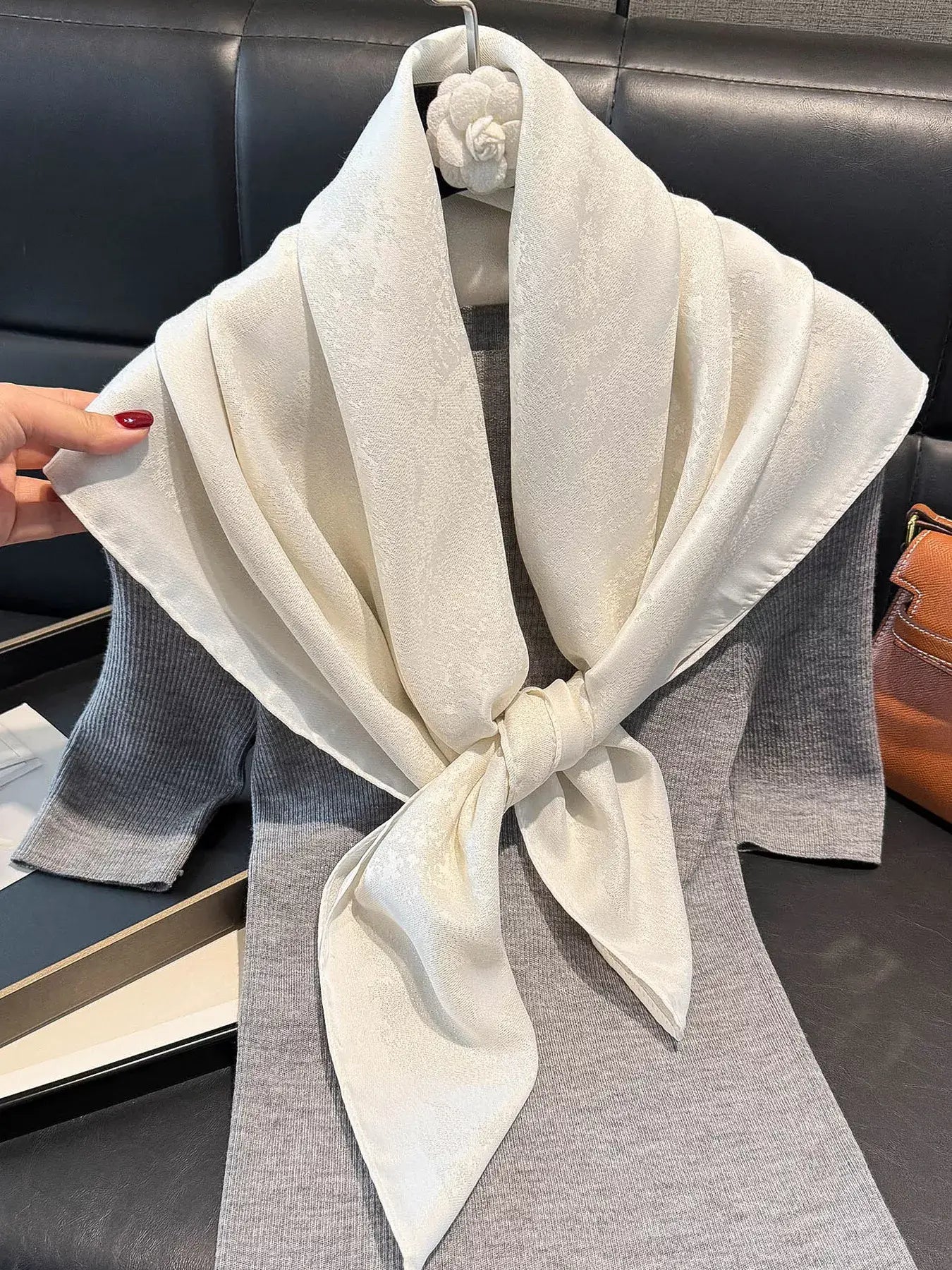 Lightweight Silk Scarf - Trendsi - Flyclothing LLC