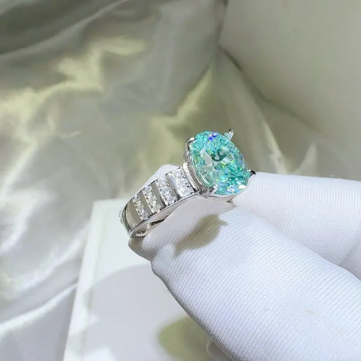 2 Carat Moissanite 925 Sterling Silver Ring - Trendsi - Flyclothing LLC