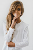 White Ruffle Cardigan - Mila & Rose ®