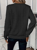 Texture Half Zip Long Sleeve Sweatshirt - Trendsi - Flyclothing LLC