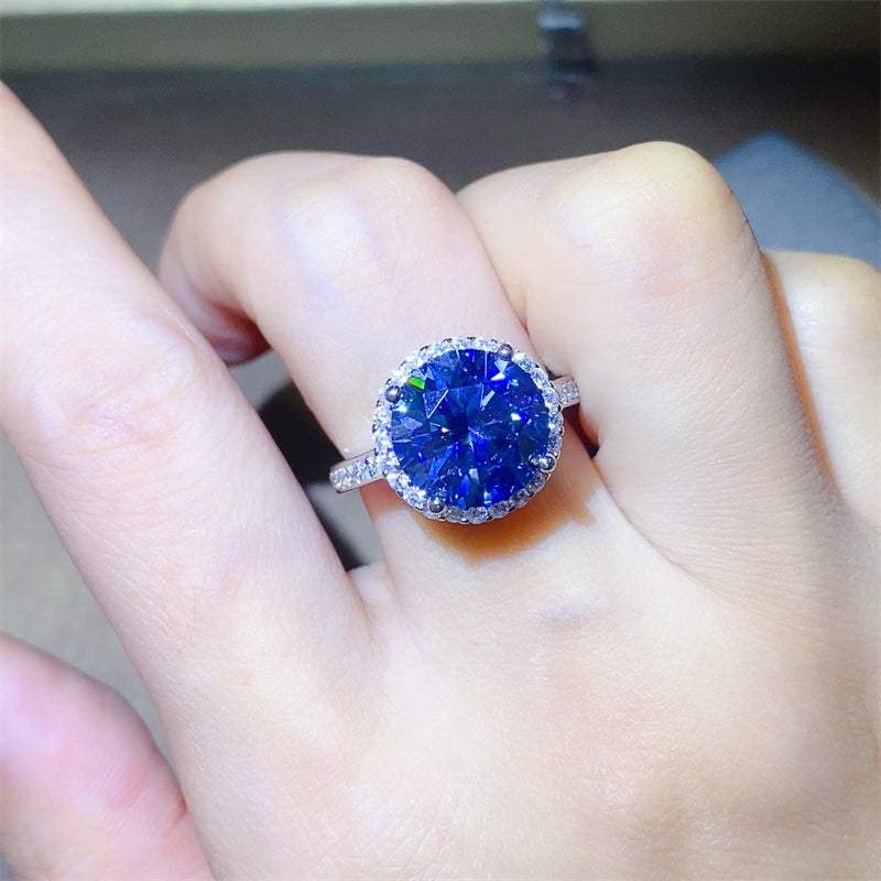5 Carat Moissanite 925 Sterling Silver Ring - Trendsi - Flyclothing LLC