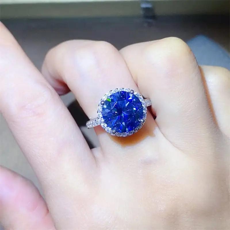 5 Carat Moissanite 925 Sterling Silver Ring - Trendsi