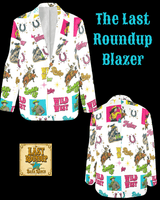 Baha Ranch The Last Roundup Western Rodeo Blazer in White - Baha Ranch Western Wear - Flyclothing LLC