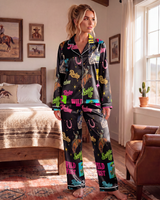 Baha Ranch The Last Round Up Satin Pajama Set - Baha Ranch Western Wear - Flyclothing LLC