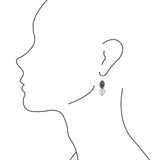Baja Mint Jasper and Abalone Earrings