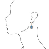 Balinese Lapis Drop Earrings - Barse Jewelry - Flyclothing LLC