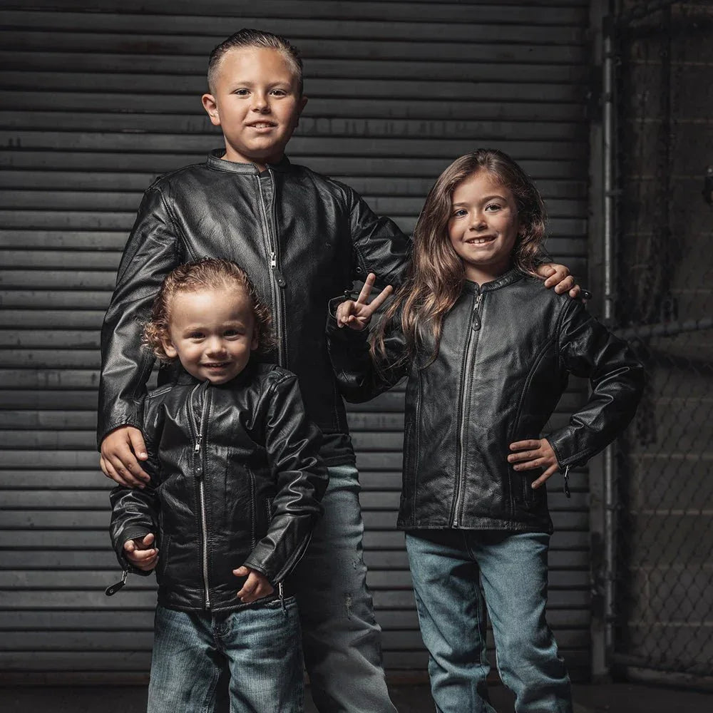 Bambino - Kid's Leather Jacket - First Manufacturing Company - Flyclothing LLC