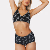 The Bare Back Bones | Halloween Skeletons Women’s Seamless Boyshort - Shinesty - Flyclothing LLC