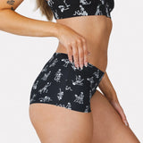 The Bare Back Bones | Halloween Skeletons Women’s Seamless Boyshort - Shinesty - Flyclothing LLC