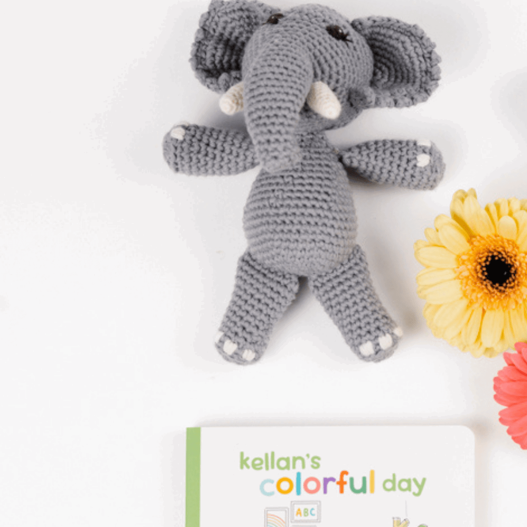 Barry the elephant- mini - bebemoss.com - Flyclothing LLC