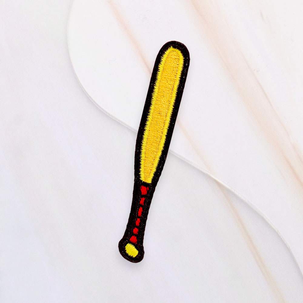 Baseball Bat Iron On Patch - Madeline Love - Flyclothing LLC