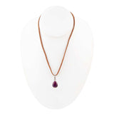 Basic Purple Turquoise and Sterling Silver Pendant Necklace - Barse Jewelry - Flyclothing LLC