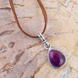Basic Purple Turquoise and Sterling Silver Pendant Necklace - Barse Jewelry - Flyclothing LLC