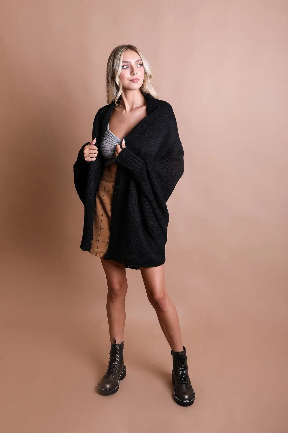 Bat Sleeve Knit Cardigan - Boho Clothing and Accessories - Flyclothing LLC