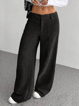 Wide Leg Pants with Pockets - Trendsi - Flyclothing LLC