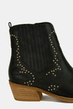 Beast Fashion Studded Detail Point Toe Boots - Trendsi