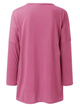 Full Size Round Neck Long Sleeve T-Shirt - Trendsi - Flyclothing LLC