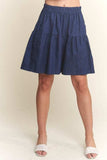 ADORA Elastic Waist Wide Leg Denim Shorts - Trendsi - Flyclothing LLC