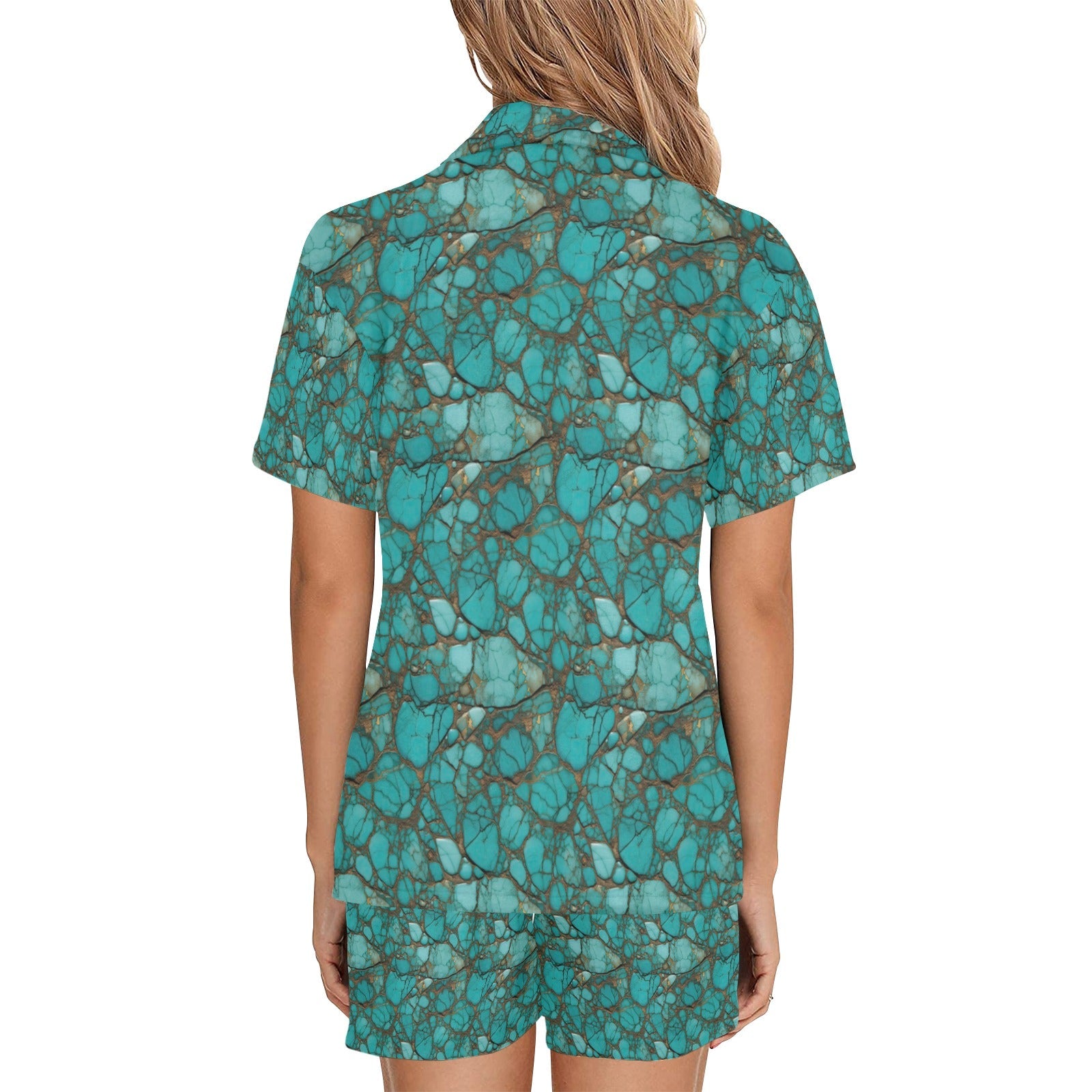 Baha Ranch All Turquoise Women's Pajama Set