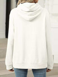 Kangaroo Pocket Long Sleeve Hoodie - Trendsi - Flyclothing LLC