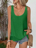 Wide Strap Layered Tank - Trendsi - Flyclothing LLC