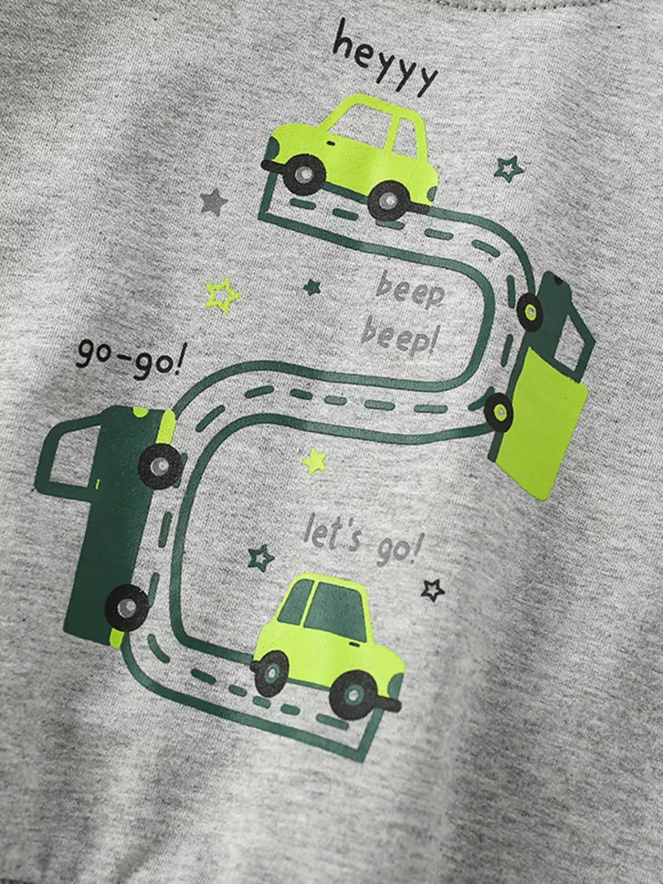 Children's Cartoon Car Crew Neck Sweatshirt - Trendsi - Flyclothing LLC