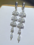6 Carat Moissanite 925 Sterling Silver Bar Earrings - Trendsi