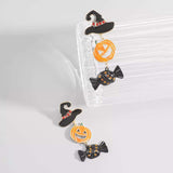 Halloween 18K Gold-Plated Alloy Pumpkin Earrings - Trendsi - Flyclothing LLC