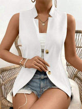 Button Down Vest Coat - Trendsi - Flyclothing LLC