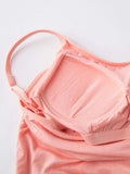 Round Neck Spaghetti Strap Cami Dress with Bra - Trendsi - Flyclothing LLC