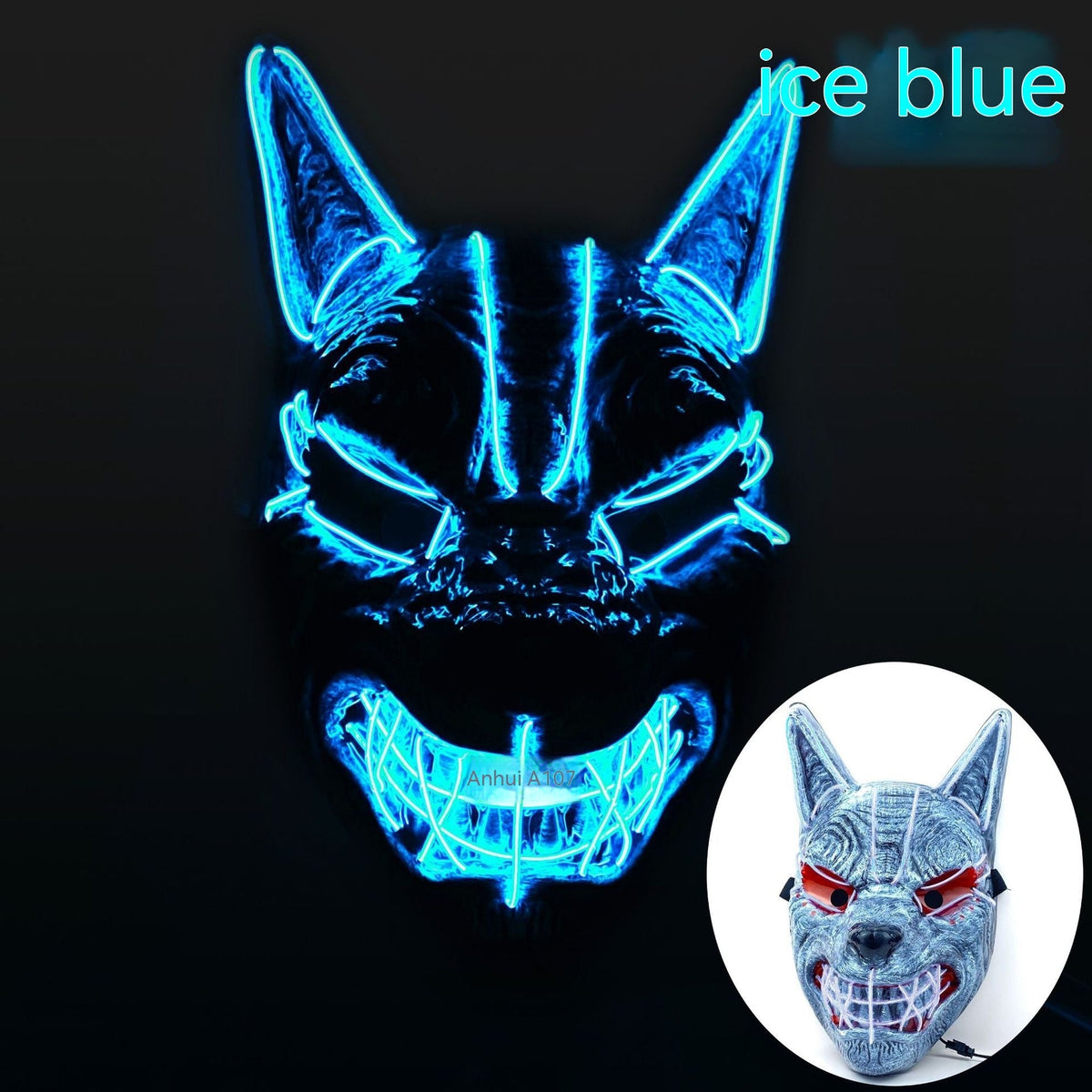 Halloween LED Full Face Luminous Mask - My Store - Flyclothing LLC