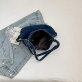Adjustable Strap Denim Shoulder Bag - Trendsi - Flyclothing LLC