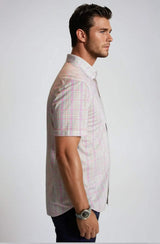 Spectrum Check Short Sleeve Tech Shirt - Buki - Flyclothing LLC
