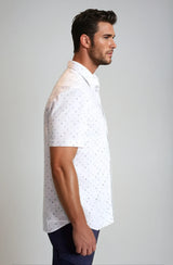 Newport Ditsy Short Sleeve Tech Shirt - Buki - Flyclothing LLC