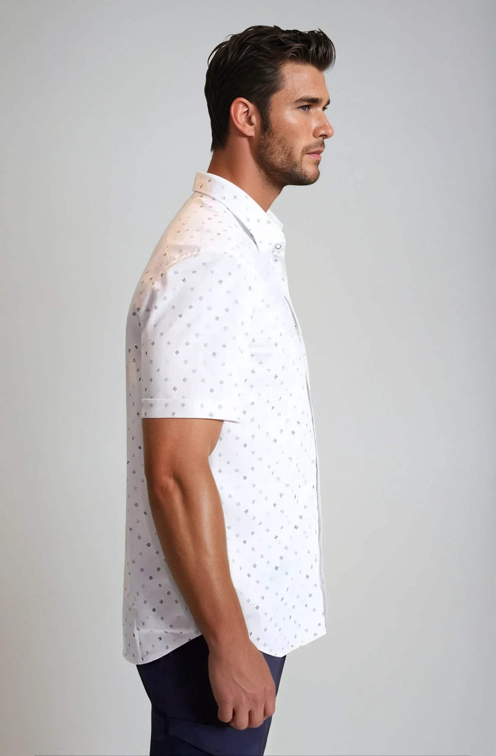 Newport Ditsy Short Sleeve Tech Shirt - Buki - Flyclothing LLC