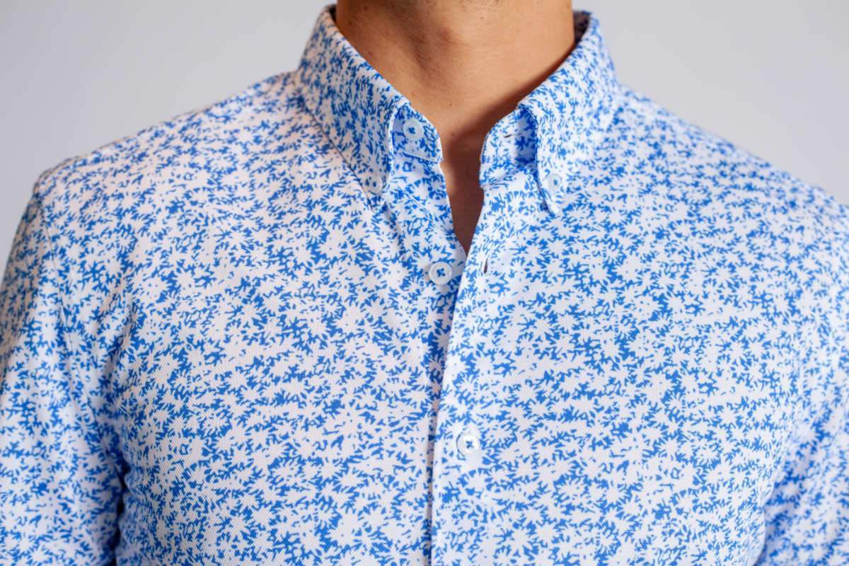 Five-O Floral Short Sleeve Tech Shirt - Buki - Flyclothing LLC