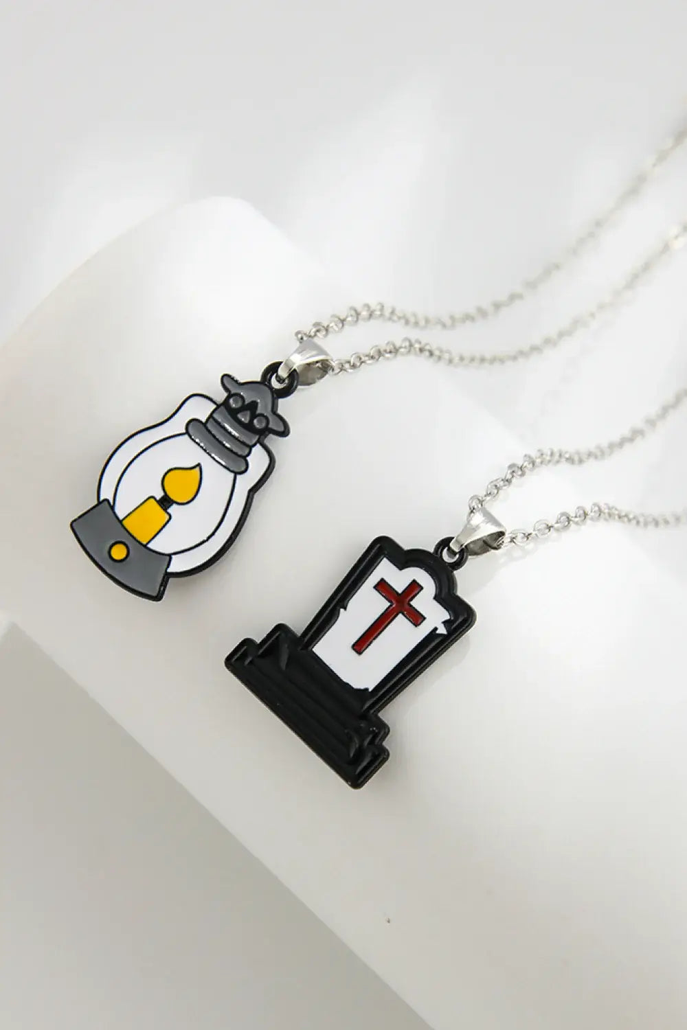 Two-Piece Halloween Theme Necklace Set - Trendsi - Flyclothing LLC